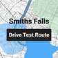 Smiths Falls Drive Test Route