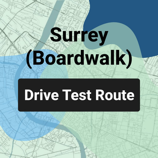 Surrey (Boardwalk Mall) ICBC Road Test Route