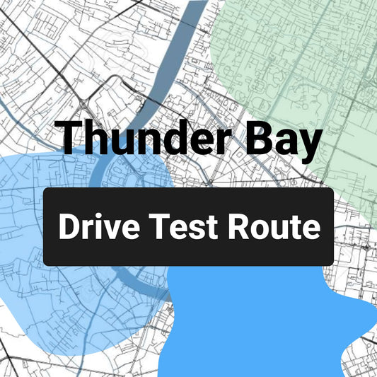 Thunder Bay Drive Test Route