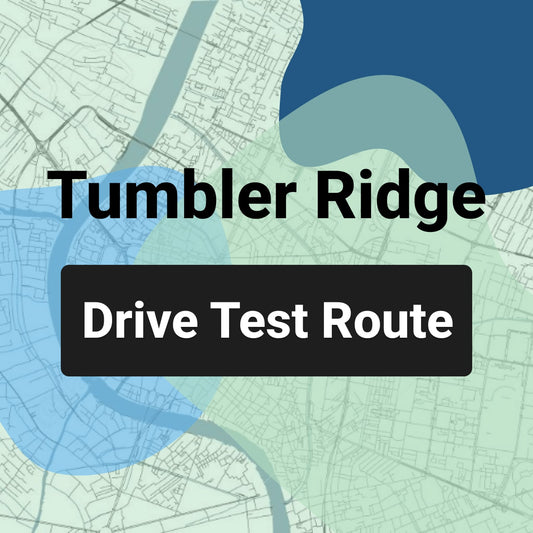 Tumbler Ridge ICBC Road Test Route