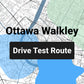 Ottawa Walkley DriveTest Route