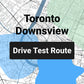 Toronto Downsview DriveTest Route