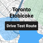 Toronto Etobicoke DriveTest Route